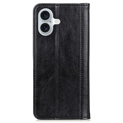 For iPhone 16 Wallet Cases Split Leather Flip Phone Cover Mobile Accessories Wholesale