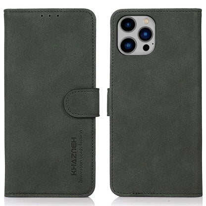 KHAZNEH For iPhone 16 Pro Max Max Case Texture Leather Magnetic Clasp Shockproof Cover
