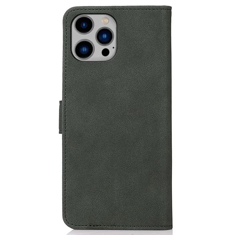 KHAZNEH For iPhone 16 Pro Max Max Case Texture Leather Magnetic Clasp Shockproof Cover