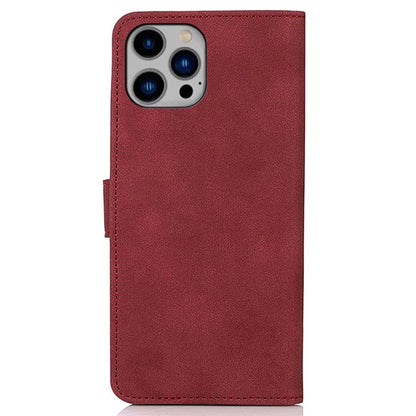 KHAZNEH For iPhone 16 Pro Max Max Case Texture Leather Magnetic Clasp Shockproof Cover