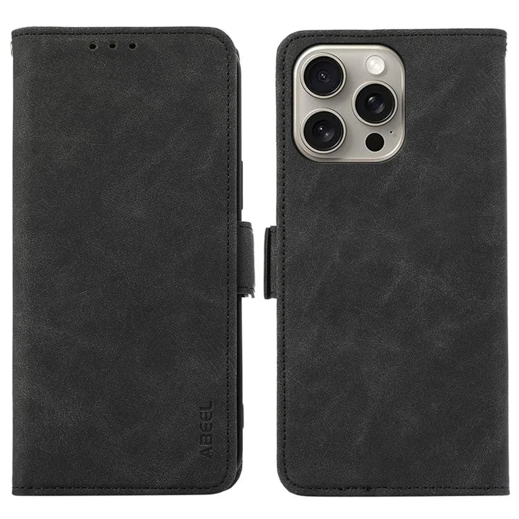 ABEEL For iPhone 16 Pro Max Case Magnetic Protect RFID Blocking Leather Phone Cover