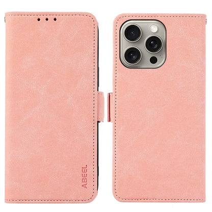 ABEEL For iPhone 16 Pro Max Case Magnetic Protect RFID Blocking Leather Phone Cover