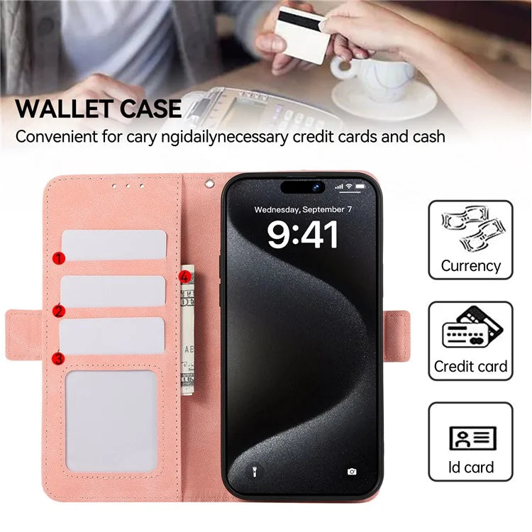 ABEEL For iPhone 16 Pro Max Case Magnetic Protect RFID Blocking Leather Phone Cover