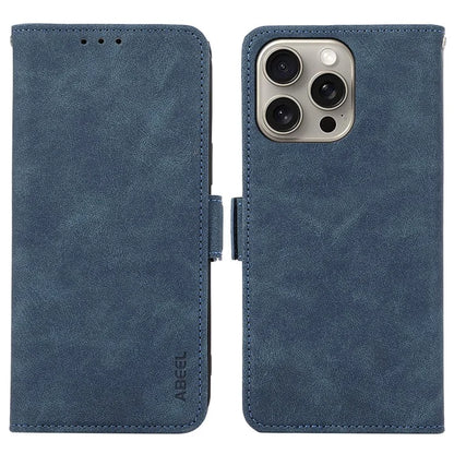 ABEEL For iPhone 16 Pro Max Case Magnetic Protect RFID Blocking Leather Phone Cover