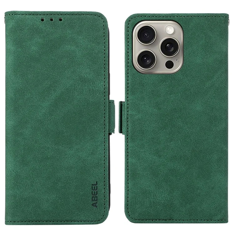 ABEEL For iPhone 16 Pro Max Case Magnetic Protect RFID Blocking Leather Phone Cover