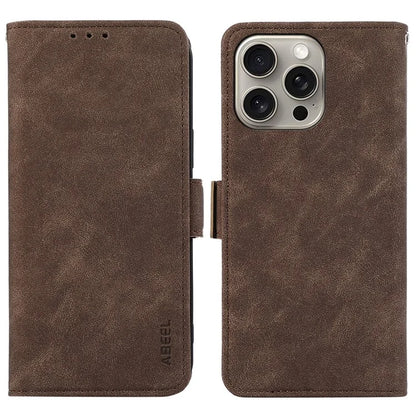 ABEEL For iPhone 16 Pro Max Case Magnetic Protect RFID Blocking Leather Phone Cover