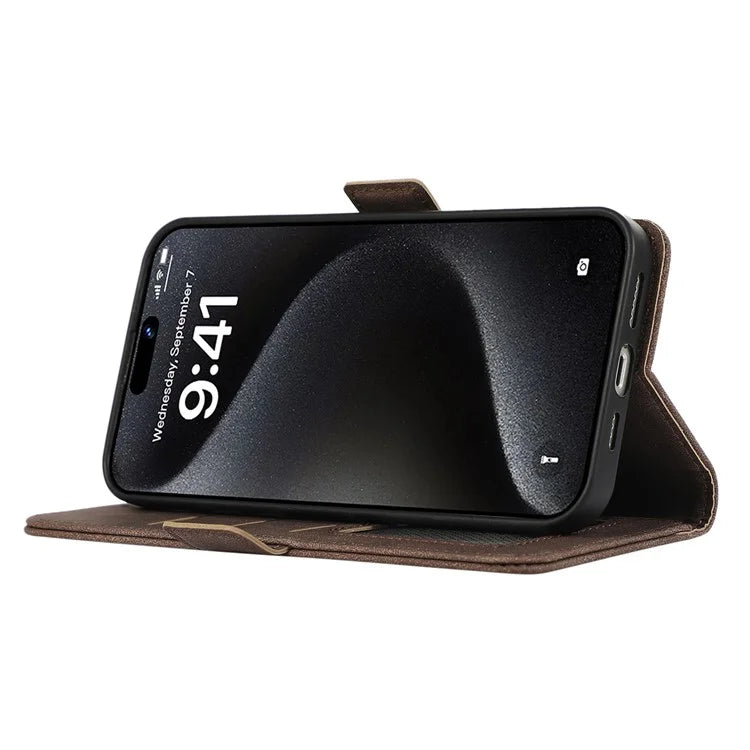 ABEEL For iPhone 16 Pro Max Case Magnetic Protect RFID Blocking Leather Phone Cover