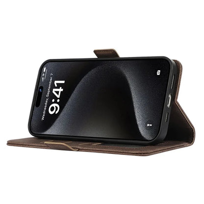 ABEEL For iPhone 16 Pro Max Case Magnetic Protect RFID Blocking Leather Phone Cover