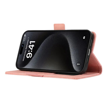 ABEEL For iPhone 16 Plus Case Side Magnetic Closure Card Slots RFID Blocking Phone Cover