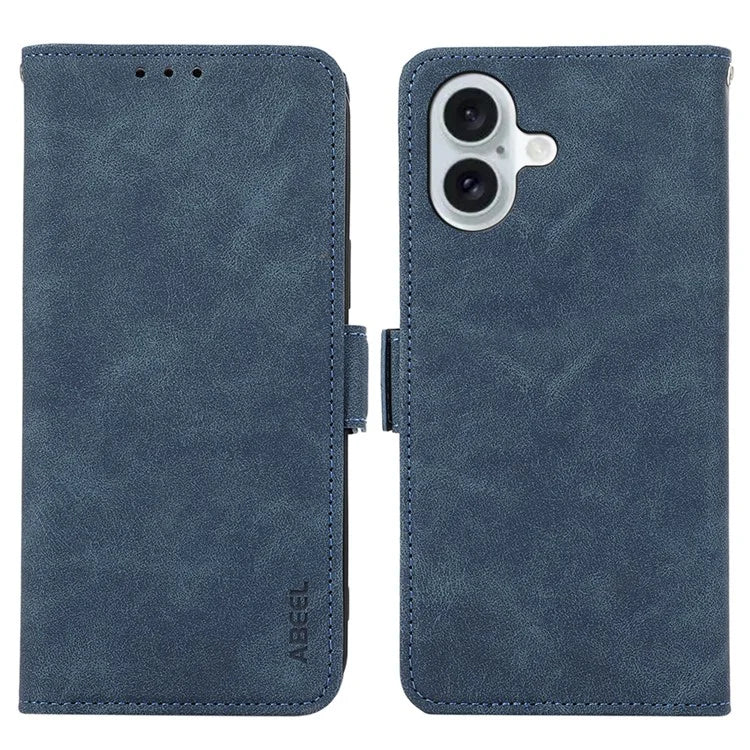 ABEEL For iPhone 16 Plus Case Side Magnetic Closure Card Slots RFID Blocking Phone Cover