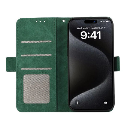 ABEEL For iPhone 16 Plus Case Side Magnetic Closure Card Slots RFID Blocking Phone Cover
