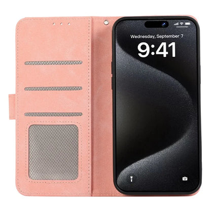 ABEEL For iPhone 16 Pro Max Leather Case RFID Blocking Anti-Scratch Wallet Phone Cover