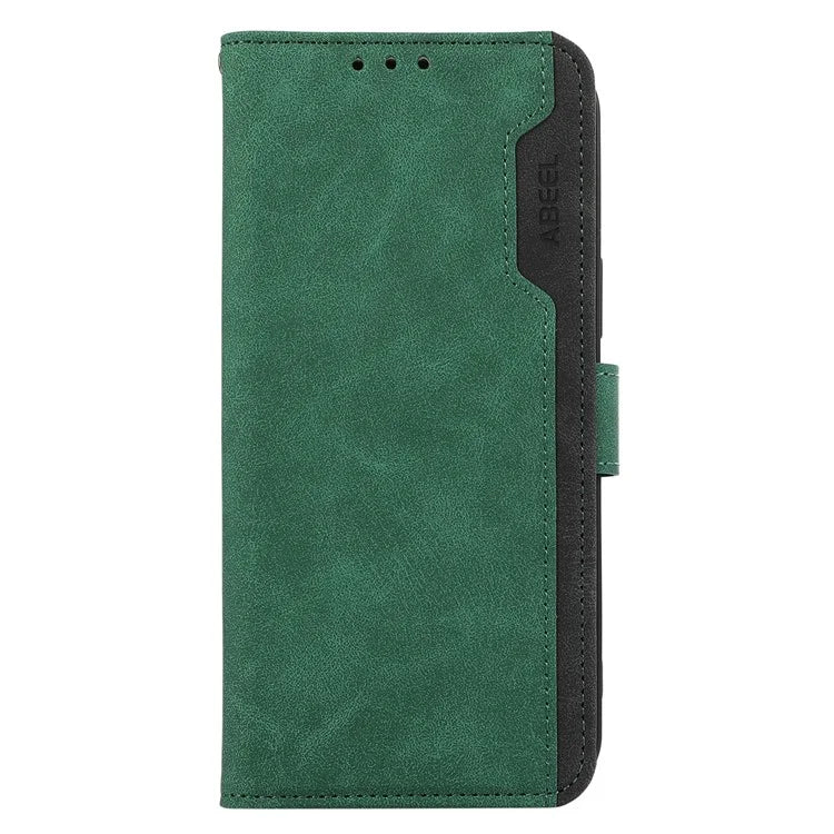 ABEEL For iPhone 16 Pro Max Leather Case RFID Blocking Anti-Scratch Wallet Phone Cover