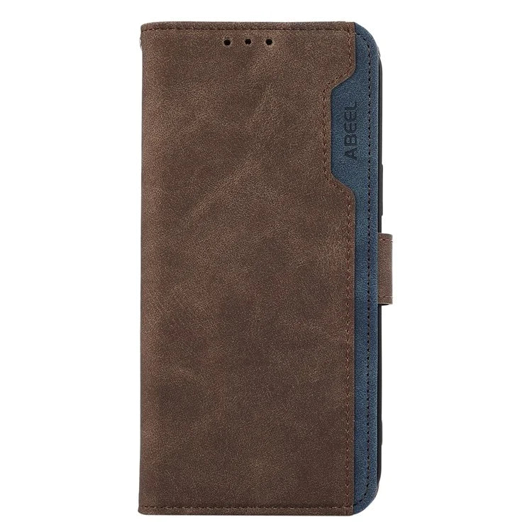 ABEEL For iPhone 16 Pro Max Leather Case RFID Blocking Anti-Scratch Wallet Phone Cover