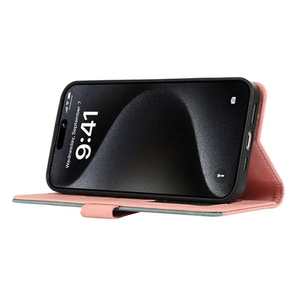 ABEEL For iPhone 16 Pro Case RFID Blocking Leather Wallet Flip Phone Cover