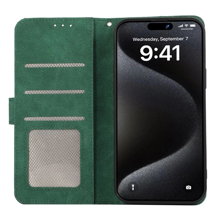 ABEEL For iPhone 16 Pro Case RFID Blocking Leather Wallet Flip Phone Cover