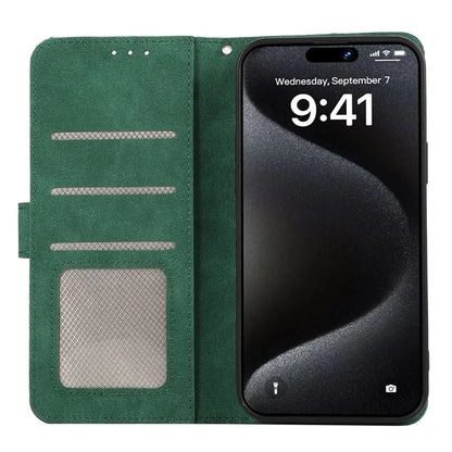 ABEEL For iPhone 16 Pro Case RFID Blocking Leather Wallet Flip Phone Cover