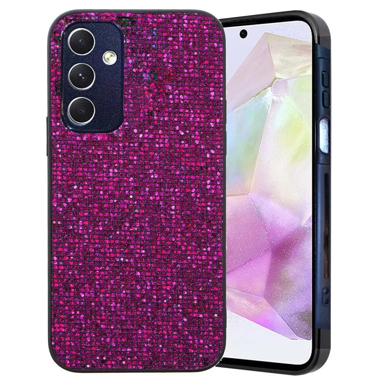For Samsung Galaxy A14 5G Case Full Sequins Decor Shockproof TPU Phone Cover