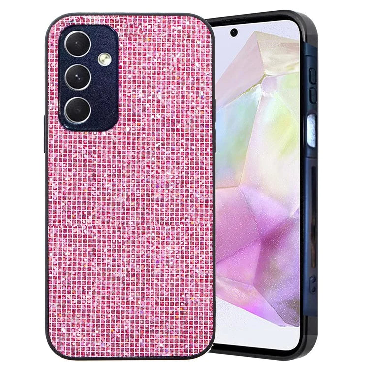 For Samsung Galaxy A14 5G Case Full Sequins Decor Shockproof TPU Phone Cover