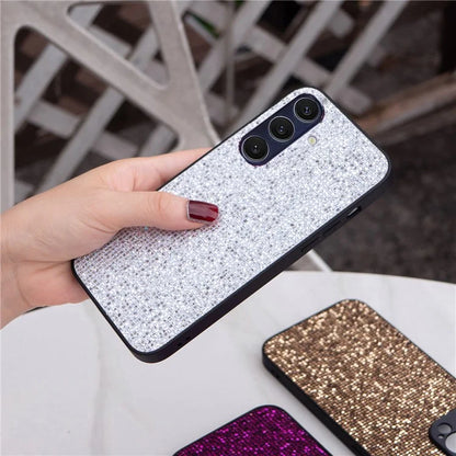 For Samsung Galaxy S24 Shockproof Case Sparkle Sequins TPU Phone Back Cover