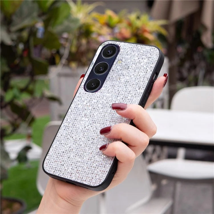For Samsung Galaxy S24 Shockproof Case Sparkle Sequins TPU Phone Back Cover