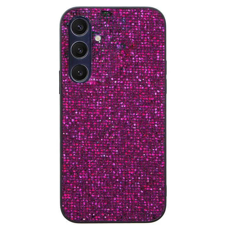 For Samsung Galaxy S24 Shockproof Case Sparkle Sequins TPU Phone Back Cover