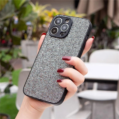 For iPhone 13 Pro Shockproof Case Sequins Decor TPU Phone Cover