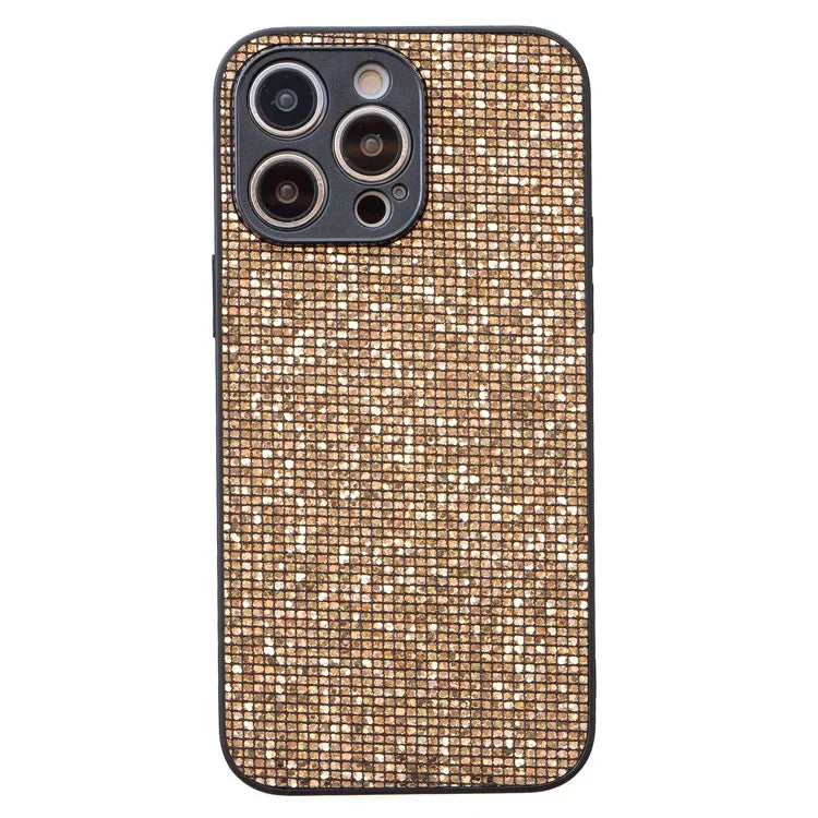 For iPhone 13 Pro Shockproof Case Sequins Decor TPU Phone Cover