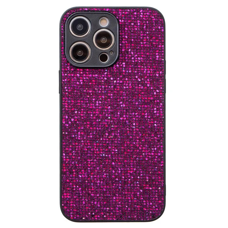 For iPhone 13 Pro Shockproof Case Sequins Decor TPU Phone Cover