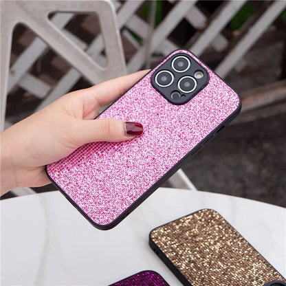 For iPhone 13 Pro Shockproof Case Sequins Decor TPU Phone Cover