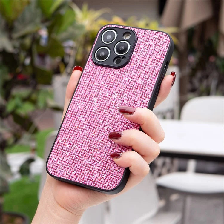 For iPhone 13 Pro Shockproof Case Sequins Decor TPU Phone Cover