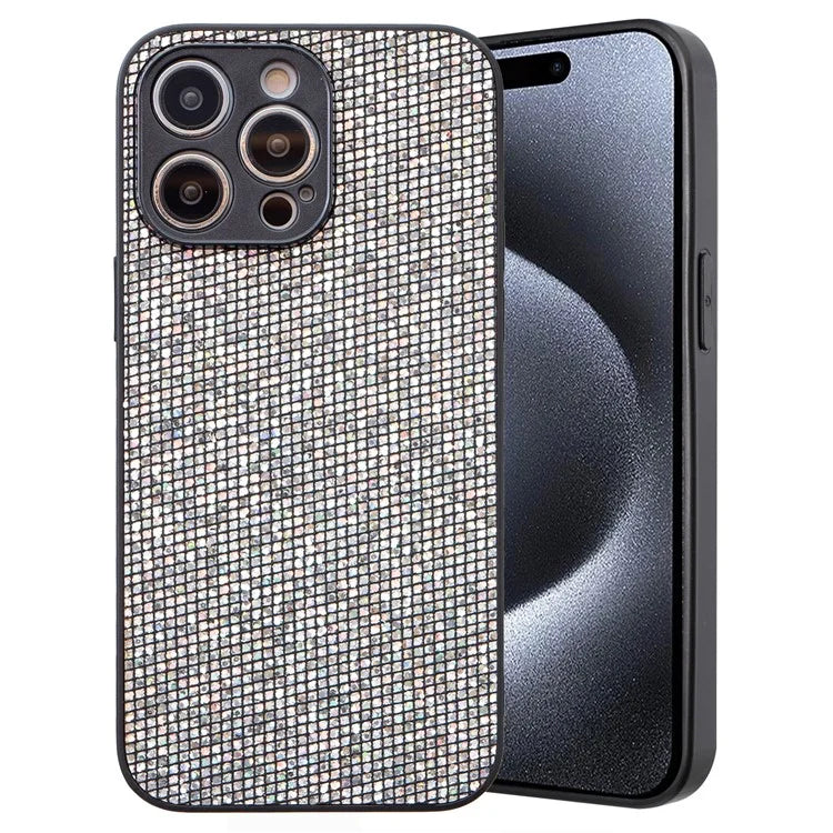 For iPhone 14 Pro Case Sparkle Sequins Shockproof TPU Phone Back Cover