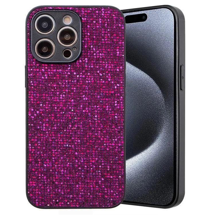 For iPhone 14 Pro Case Sparkle Sequins Shockproof TPU Phone Back Cover