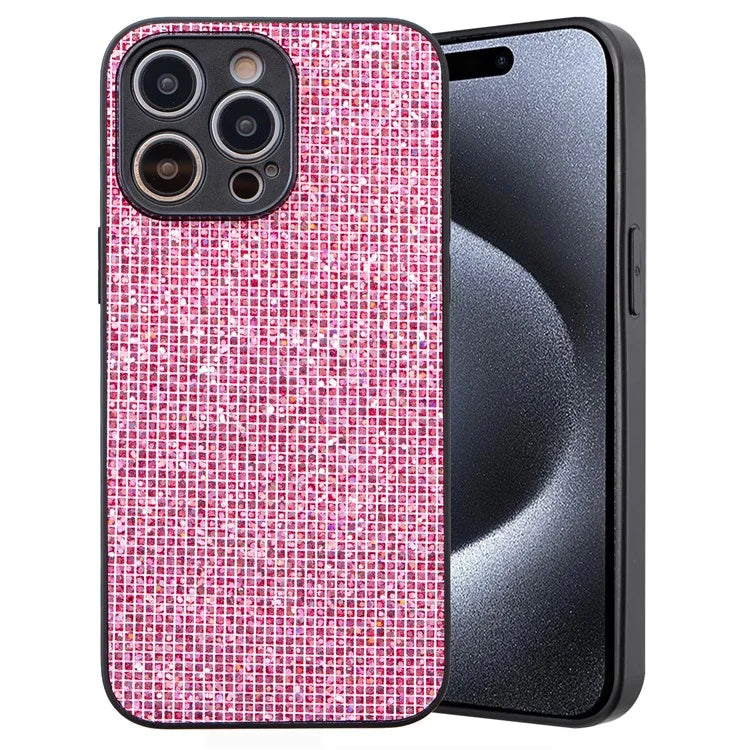 For iPhone 14 Pro Case Sparkle Sequins Shockproof TPU Phone Back Cover