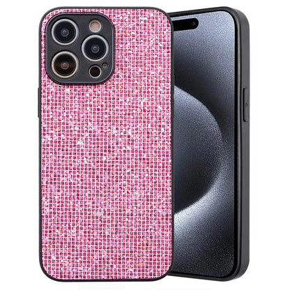 For iPhone 14 Pro Case Sparkle Sequins Shockproof TPU Phone Back Cover