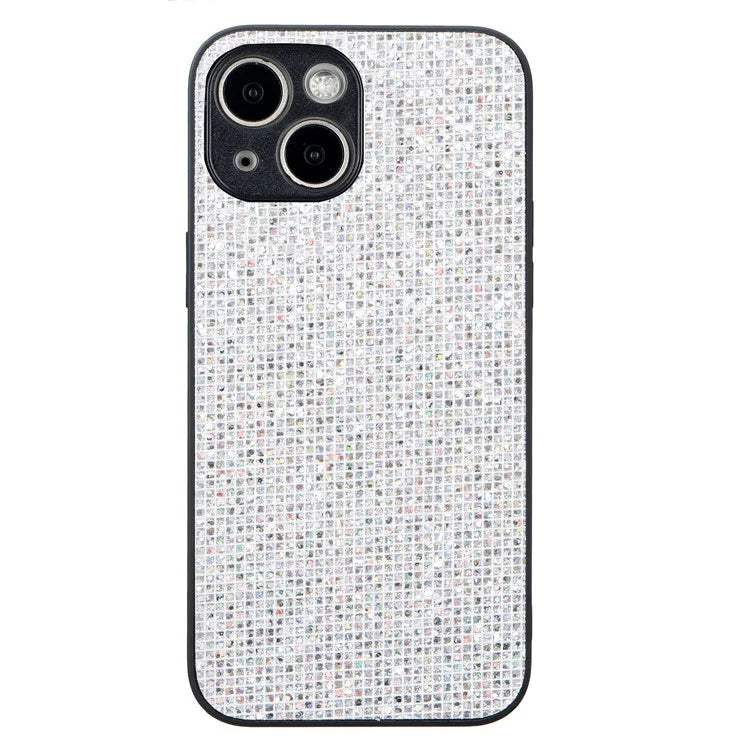 For iPhone 15 Plus Slim Case TPU Phone Cover with Sequins Decoration
