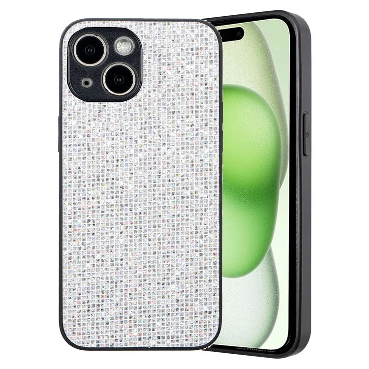 For iPhone 15 Plus Slim Case TPU Phone Cover with Sequins Decoration