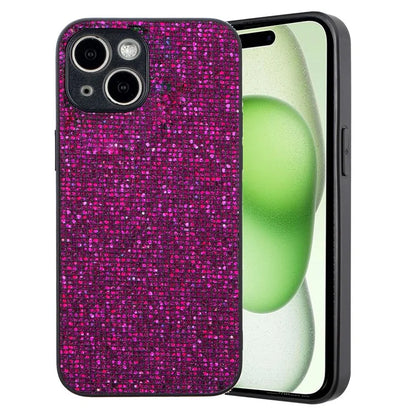For iPhone 15 Plus Slim Case TPU Phone Cover with Sequins Decoration
