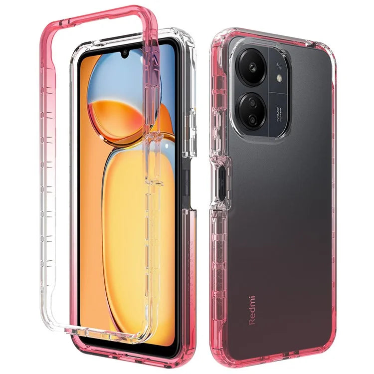 For Xiaomi Redmi 13C 4G / 13C 5G / Poco C65 4G Case PC+TPU Gradient Color Mobile Phone Cover