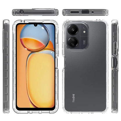For Xiaomi Redmi 13C 4G / 13C 5G / Poco C65 4G Phone Case 3-in-1 PC+TPU Protective Cover with PET Screen Protector