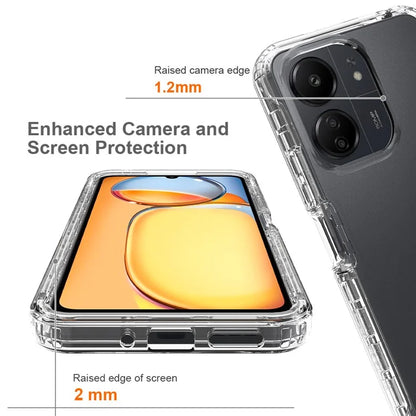 For Xiaomi Redmi 13C 4G / 13C 5G / Poco C65 4G Phone Case 3-in-1 PC+TPU Protective Cover with PET Screen Protector