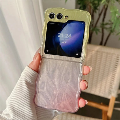 For Samsung Galaxy Z Flip5 5G Case Gradient Surface Hard PC Phone Cover