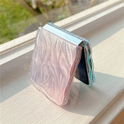 For Samsung Galaxy Z Flip5 5G Case Gradient Surface Hard PC Phone Cover