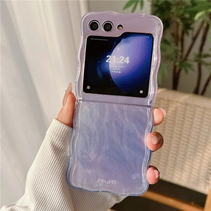 For Samsung Galaxy Z Flip5 5G Case Gradient Surface Hard PC Phone Cover