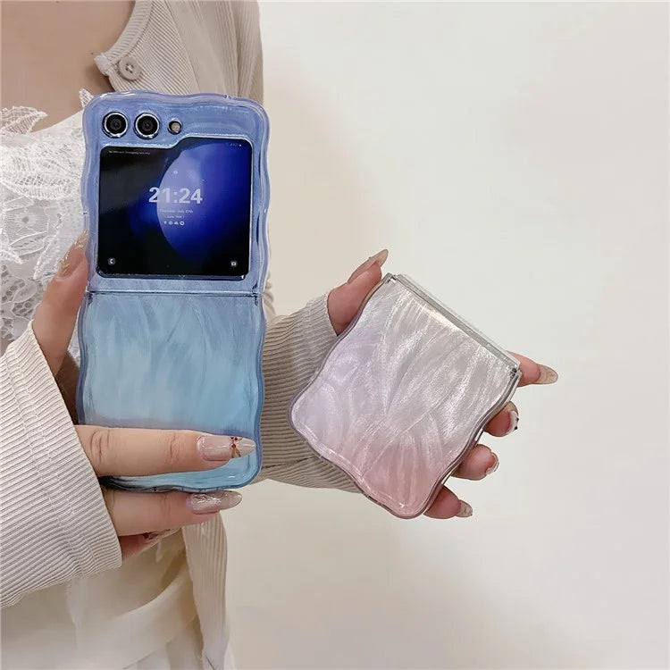 For Samsung Galaxy Z Flip5 5G Case Gradient Surface Hard PC Phone Cover