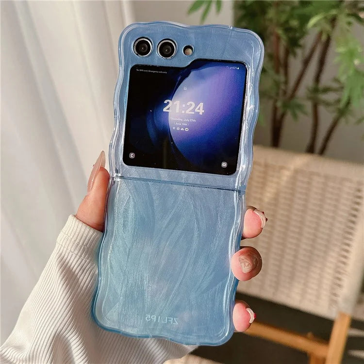 For Samsung Galaxy Z Flip5 5G Case Gradient Surface Hard PC Phone Cover