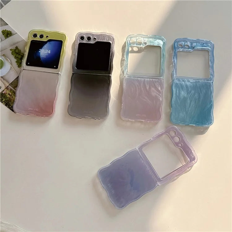 For Samsung Galaxy Z Flip5 5G Case Gradient Surface Hard PC Phone Cover