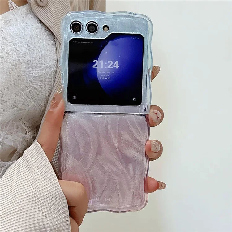 For Samsung Galaxy Z Flip5 5G Case Gradient Surface Hard PC Phone Cover
