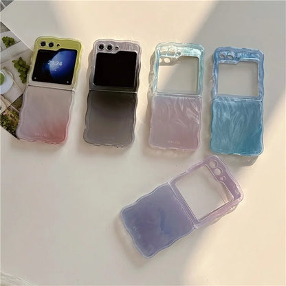 For Samsung Galaxy Z Flip5 5G Case Gradient Surface Hard PC Phone Cover