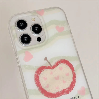 For iPhone 13 Pro Case Dual Layer IMD Lovely Pattern Design TPU Protective Phone Cover